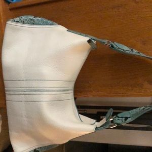 Kenneth Cole white leather handbag